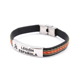 [2108546-LE] PULSERA ESPAÑA LONA CENTRO METALICO LEGION