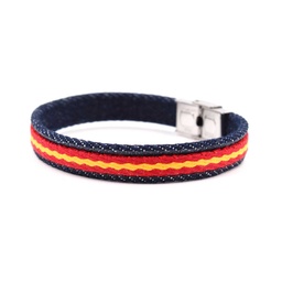 [2108544-NVBL] PULSERA ESPAÑA LONA MARINO
