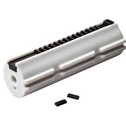 [PM04] PISTON AEG FPS 14 DIENTES METALICOS ZERO SHOCK BLANCO