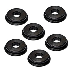 [B8LP] CASQUILLOS METALICOS FPS PERFIL BAJO  8MM 6PCS NEGROS