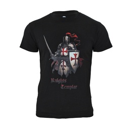 CAMISETA IMMORTAL CABALLEROS TEMPLARIOS NEGRA