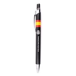 [03069GR255] BOLIGRAFO ALUMINIO POLICIA NACIONAL NEGRO
