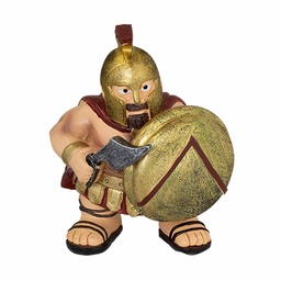 [39769] FIGURA GUERRERO GRIEGO TOLE 10 ESPADA 10.CM