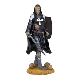 [39658] FIGURA TEMPLARIA TOLE 10 FEMME FATALE 8 CM NEGRA