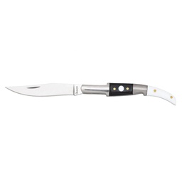 [01760] NAVAJA ARABE ABS 00 6.8 CM NEGRA-BLANCA