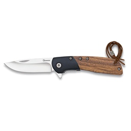 [25054GR610] NAVAJA ALBAINOX CAZADOR MADERA