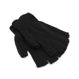 [150126-BK] GUANTE ACRILICO THERMAL DEDOS CORTADOS NEGRO