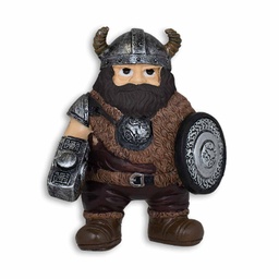 [39646] VIKINGO TOLE 10 MGT ESCUDO 10.5 CM MARRON