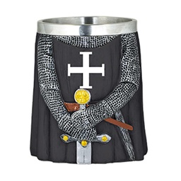 [39823] TAZA TEMPLARIA TOLE 10 CRUZ ESPADA