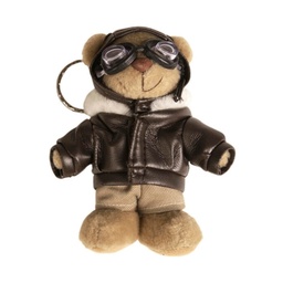 [37763] LLAVERO OSO PILOTO MFH MARRON