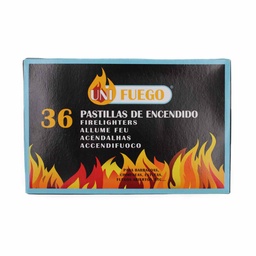 [119856] PASTILLAS FUEGO UNIFUEGO 36 UND BLANCAS
