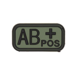 [IW-08450-CO] PARCHE IMMORTAL PVC GRUPO SANGUINEO AB POSITIVO VERDE