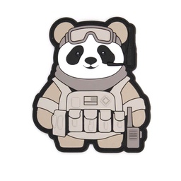 [IW-08463-GY] PARCHE IMMORTAL PVC 3D OSO PANDA TACTICO GRIS