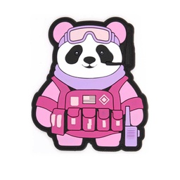 [IW-08464-PK] PARCHE IMMORTAL PVC 3D OSO PANDA TACTICO ROSA