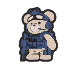 [IW-08468-GY] PARCHE IMMORTAL PVC 3D TEDDY TACTICO GRIS
