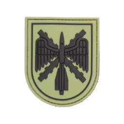 [IW-08432-GR/BK] PARCHE PVC 3D ARTILLERIA ANTIAEREA VERDE-NEGRO