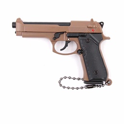 [BH-1563] LLAVERO PISTOLA B92F 7 CM TAN