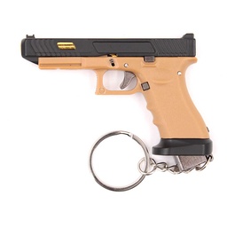[BH-1571] LLAVERO PISTOLA G34 7,5 CM NEGRO-TAN