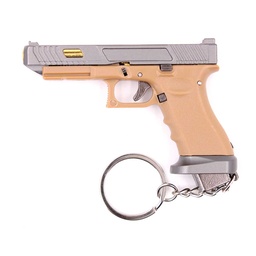 [BH-1573] LLAVERO PISTOLA G34 7,5 CM TAN-GRIS