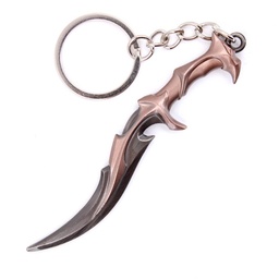[BH-1243] LLAVERO CUCHILLO 1243 VLT 9 CM GRIS-DORADO