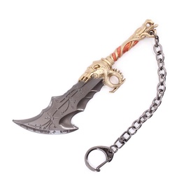 [BH-1253] LLAVERO ESPADA 1253 GOW 13 CM GRIS-DORADO