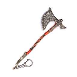 [BH-1255] LLAVERO HACHA 1255 GOW 16 CM GRIS