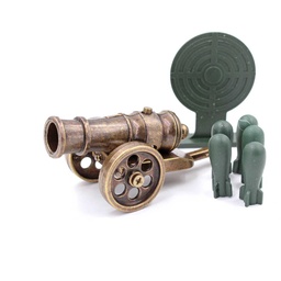 [BH-1559] CAÑON MINIATURA 8,5 CM DORADO