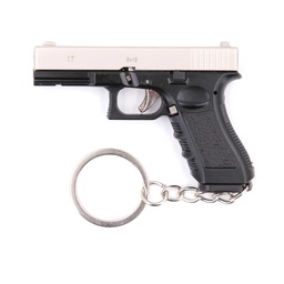 [BH-1575] LLAVERO PISTOLA G17 7 CM NEGRO-PLATA