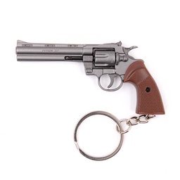 [BH-1586] LLAVERO BH REVOLVER 357 7,3CM PLATA