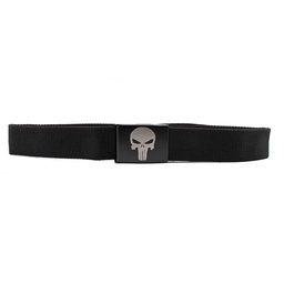 [IW-2113-PU] CINTURON IMMORTAL HEBILLA PUNISHER NEGRO