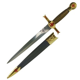 [BH-7026] DAGA BH 7026 TEMPLAR 40CM ACERO NEGRA-DORADA