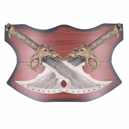 [BH-6054] ESPADA 6054 2PCS GOW 54CM PLATA-DORADA