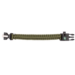PULSERA PARACORD IMMORTAL CON PEDRNAL Y BRUJULA VERDE