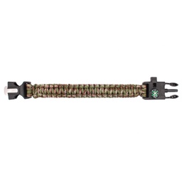 PULSERA PARACORD IMMORTAL CON PEDERNAL Y BRUJULA MC