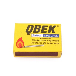 [26716] CERILLAS QBEK SEGURIDAD 40 UND. MADERA