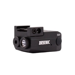 [ARS-32101-BK] LASER CON LINTERNA ARSENIC PICATINNY AS11 NEGRO