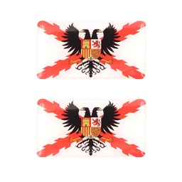 [IW-32104-WH] PEGATINA IMMORTAL 3D 2PCS BORGOÑA AGUILA