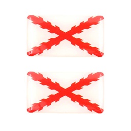 [IW-32101-WH] PEGATINA IMMORTAL 3D 2PCS BORGOÑA