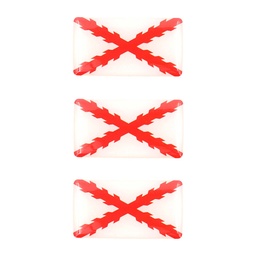 [IW-32102-WH] PEGATINA IMMORTAL 3D 3PCS BORGOÑA