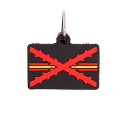 [IW-0331-BK] LLAVERO IMMORTAL PVC BORGOÑA NEGRO