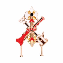 [IW-0707-RD/WH] EMBLEMA IMMORTAL LEGION PERMANENCIA ROJO-BLANCO