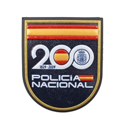 [IW-08481-BL] PARCHE IMMORTAL POLICIA 200 ANIVERSARIO RELIEVE AZUL