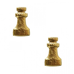 [IW-0710-GD] EMBLEMA IMMORTAL METALICO CUELLO 2PCS INGENIERO