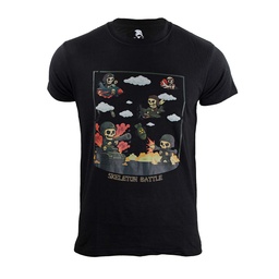 CAMISETA IMMORTAL SKELETON BATTLE NEGRO