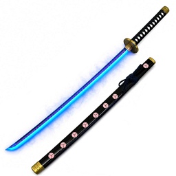 [BH-3129] KATANA BH MADERA LED HUMO 3129 OPC 103CM NEGRA