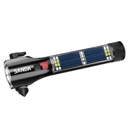 [SD-5626] LINTERNA SANDA CON PANEL SOLAR NEGRA