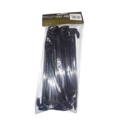 [101298] PIQUETA PVC FORA 10PCS 20CM NEGRA