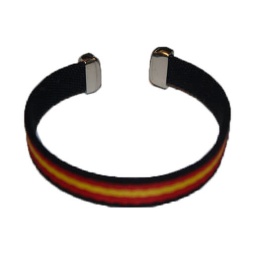 [300288-BK] PULSERA ESPAÑA METALICA GR. NEGRA
