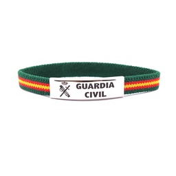 [2108545-GC] PULSERA ESPAÑA ELASTICA CENTRO METALICO GUARDIA CIVIL