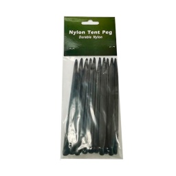 [C1036] PIQUETA PVC FORA 10PCS 15.5CM NEGRA